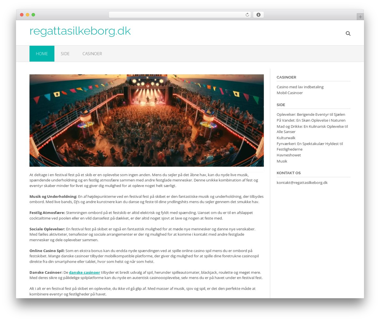 Oceanic Child WordPress theme - regattasilkeborg.dk