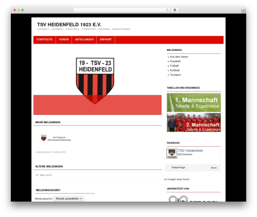 Project AR2 WordPress theme - tsv-heidenfeld.de