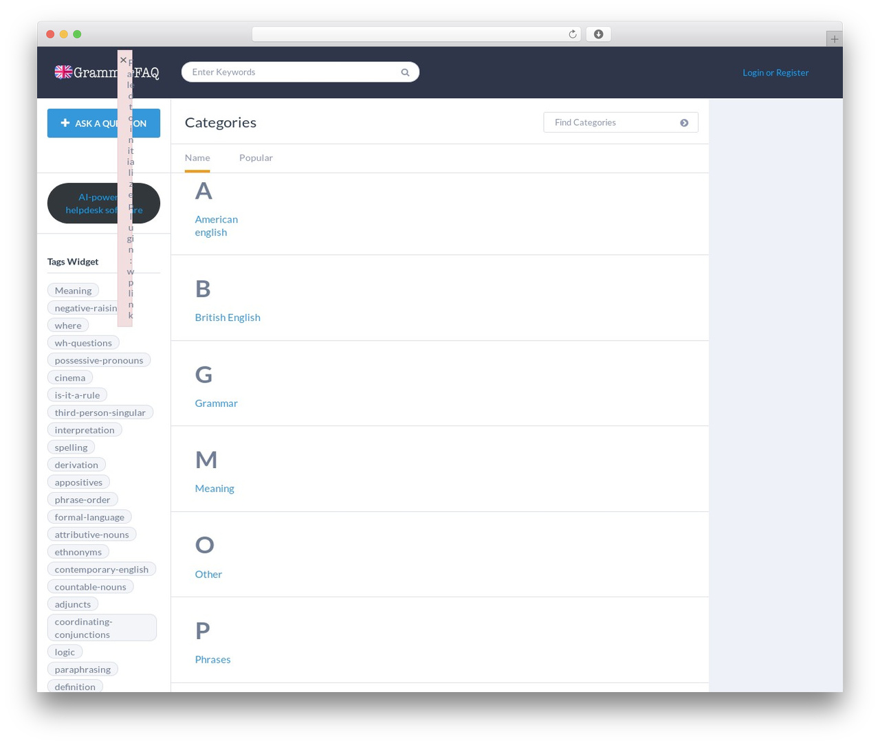 QAEngine WordPress theme - grammarfaq.com QAEngine WordPress theme - grammarfaq.com