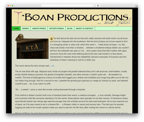 Theme WordPress Sample Child Theme - tboanprods.com