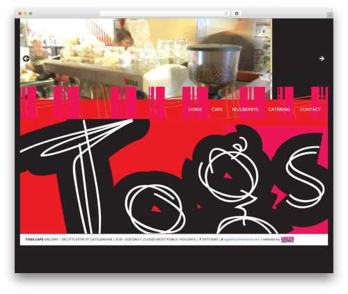 Togs WordPress theme - togscafe.com.au