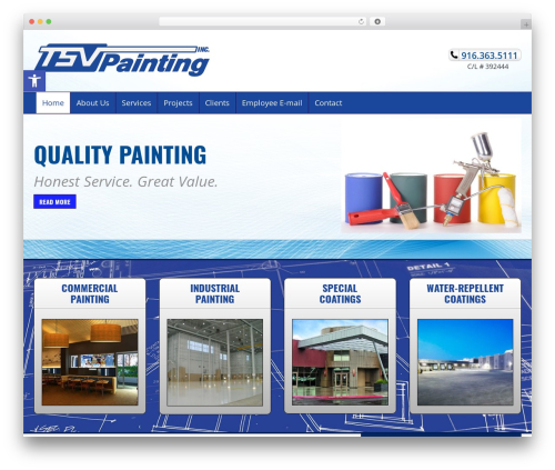 Triggerfish Responsive premium WordPress theme - tsvpainting.com