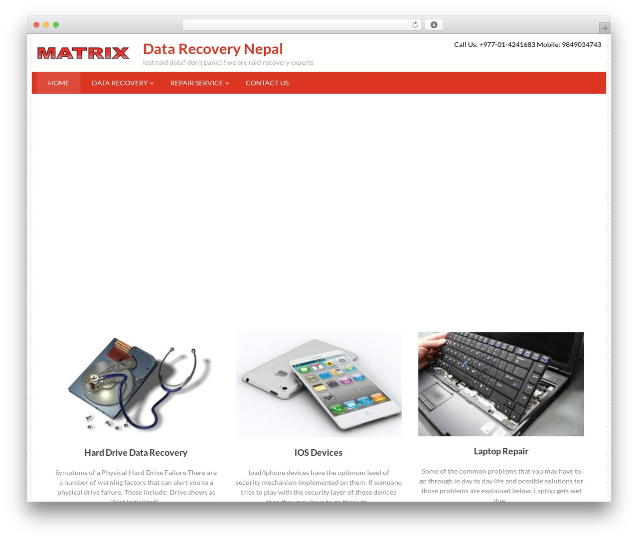 WordPress theme Accesspress Basic - datarecoverynepal.com