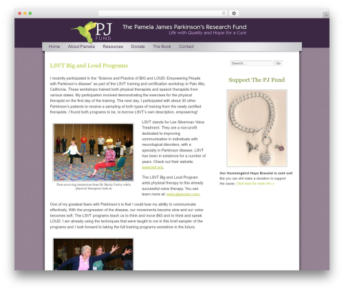 WP Framework WordPress theme - thepjfund.com