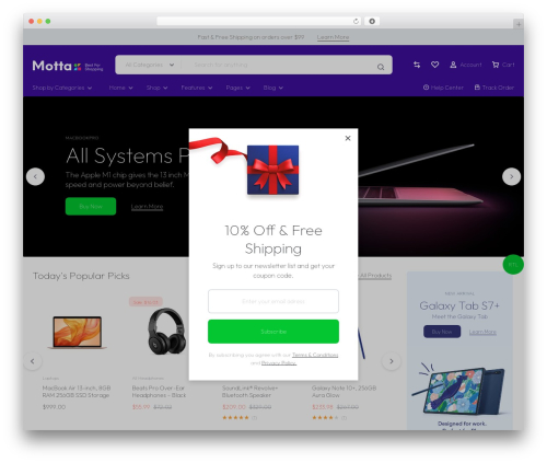 Motta WordPress theme - motta.uix.store/electronic