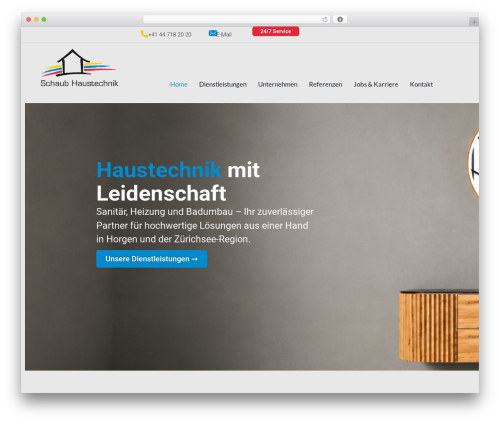 Companion elementor WordPress plugin - schaub-haustechnik.ch