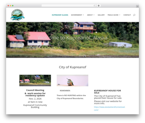 Divi theme WordPress - cityofkupreanof.org