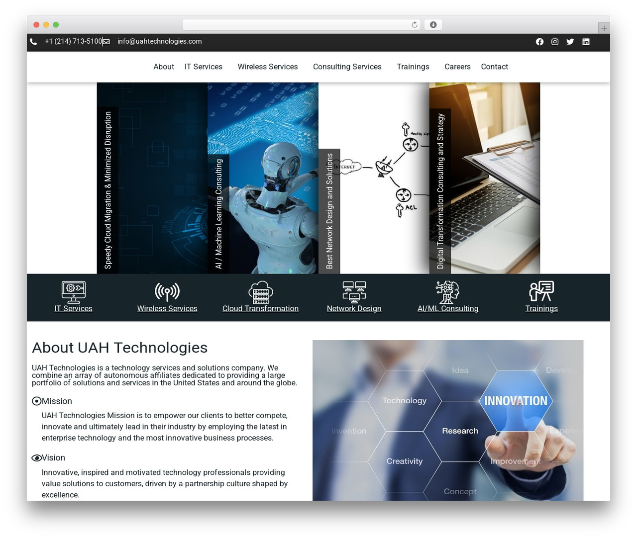 Hello Elementor WordPress theme design - uahtechnologies.com