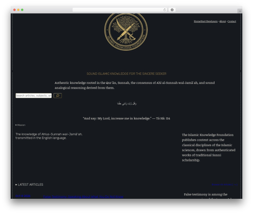 WordPress theme NotesLab - islamicknowledge.org