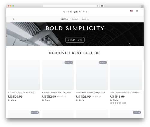Botticelli WordPress ecommerce theme - housegadgetsforyou.com