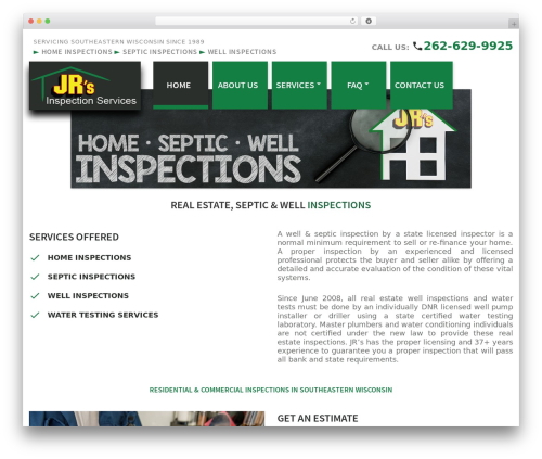 Cherry Framework WordPress theme - jrs-inspections.com