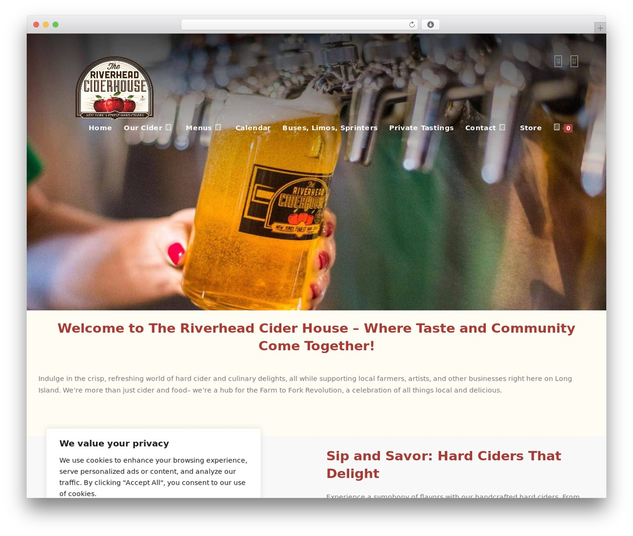OceanWP WordPress theme - riverheadcider.com