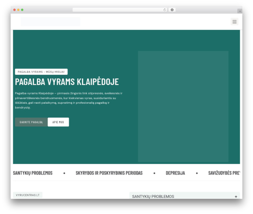 Psykeo WordPress theme - vyrucentras.lt