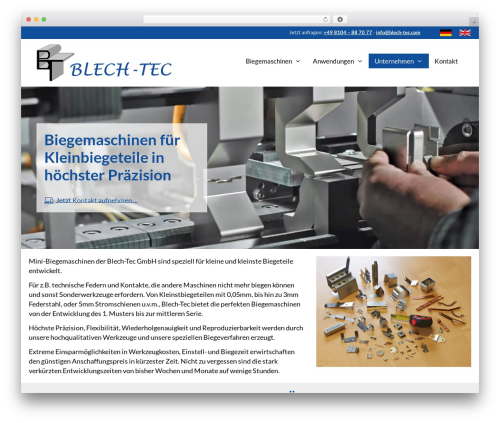WordPress theme blechtec - blech-tec.com