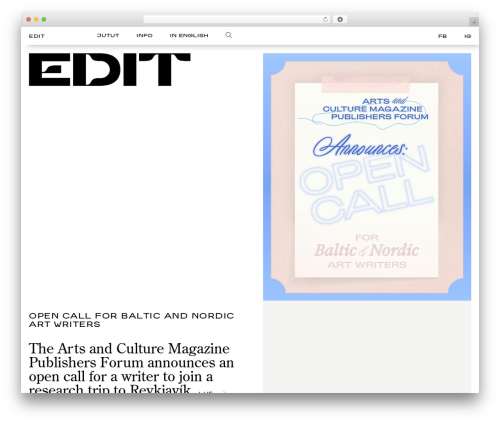 WordPress theme Edit - editmedia.fi