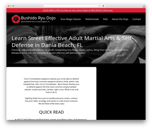Best WordPress theme Hovercraft - bushidoknights.com