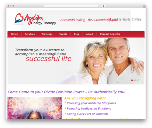 cherry WordPress theme design - simplyangelika.com