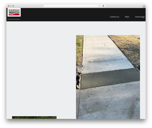 Contractor Pro WordPress theme - kansasconcreteleveling.com