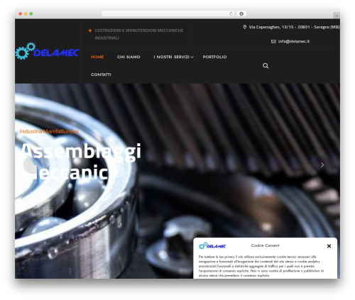 Elevate WordPress theme - delamec.it