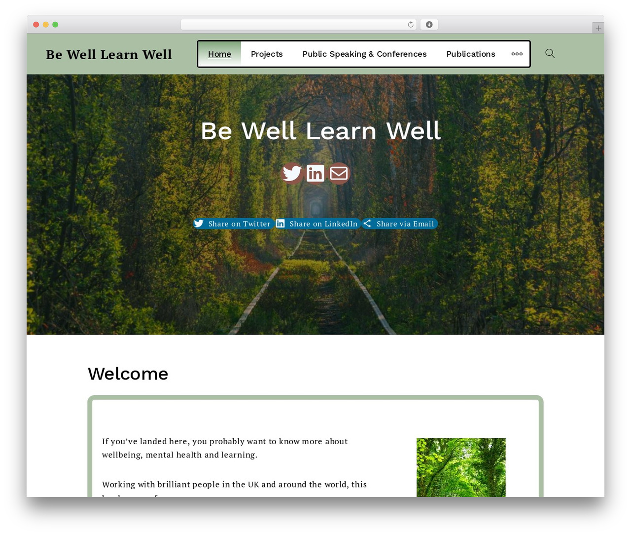 Getwid Base WordPress theme - bewelllearnwell.com