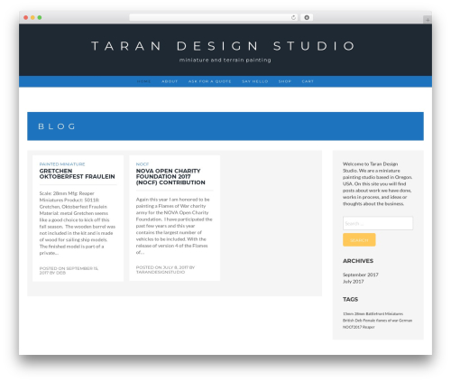 Juno WordPress theme - tarandesignstudio.com