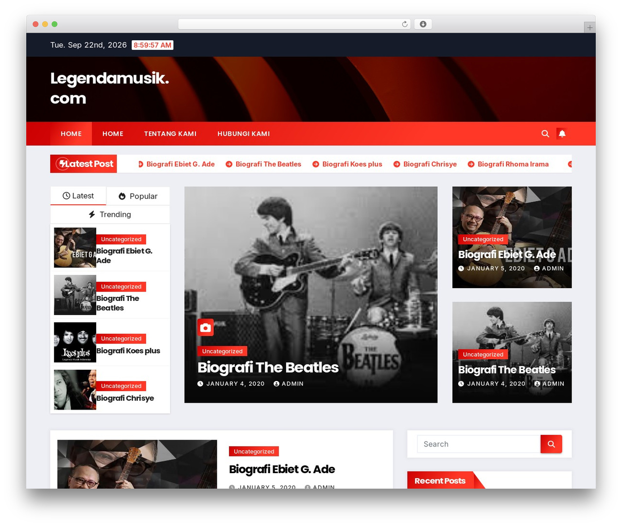 Newsup free WordPress theme - legendamusik.com Newsup free WordPress theme - legendamusik.com