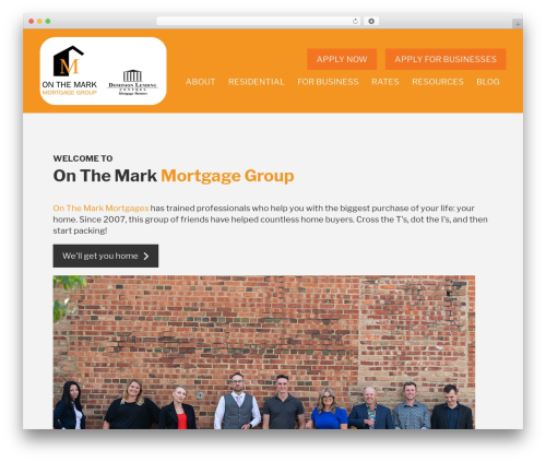 Pro theme WordPress - onthemarkmortgages.com