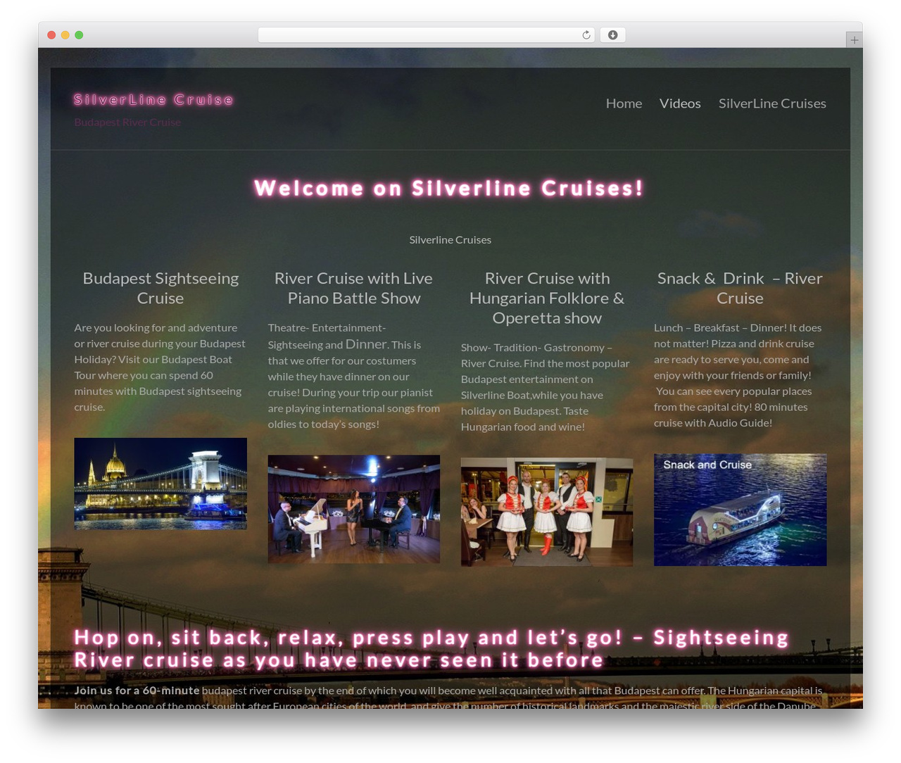 Spacious free WordPress theme - silverlinecruise.com