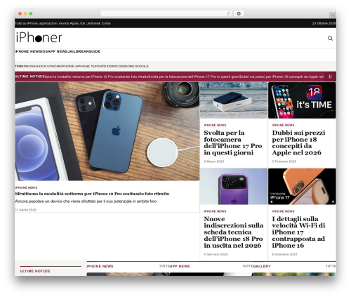 WordPress theme MXDesign Network - iphoner.it