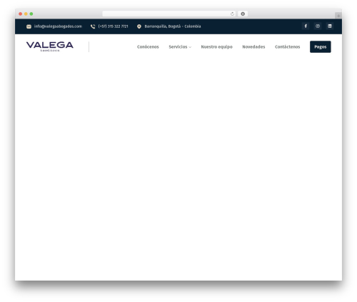 WordPress theme Athens - valegaabogados.com