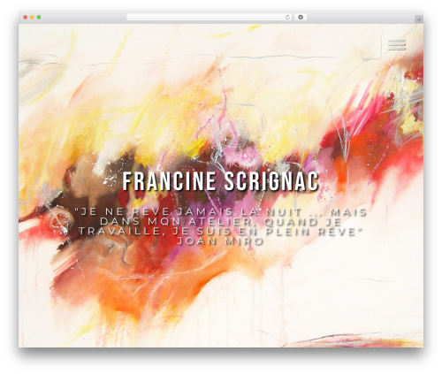 WordPress theme Bow - francine-scrignac.com