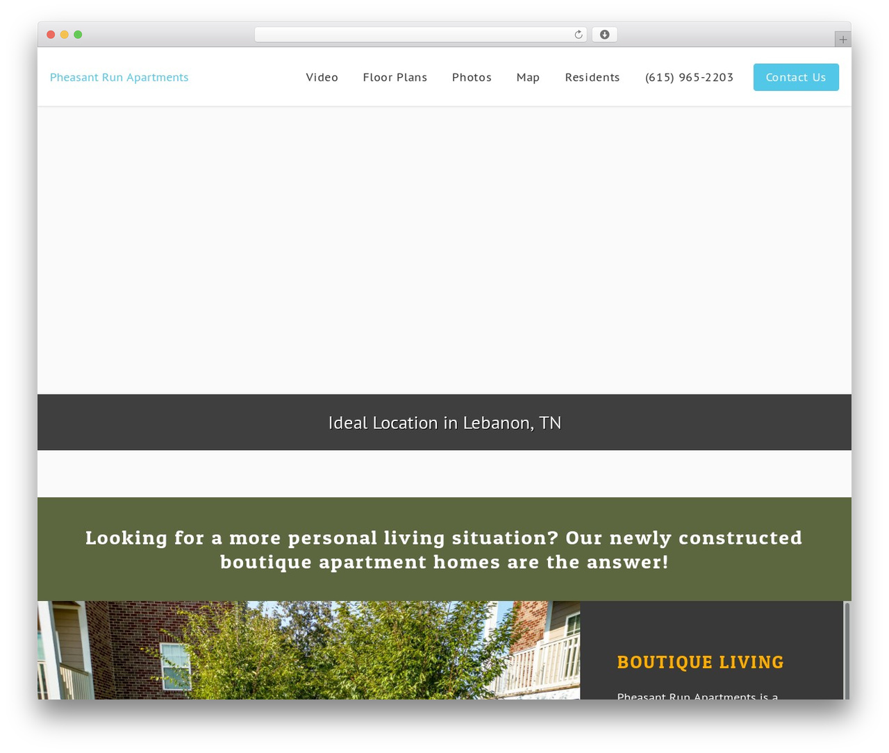 WordPress theme Nectar - pheasantrunapts.com