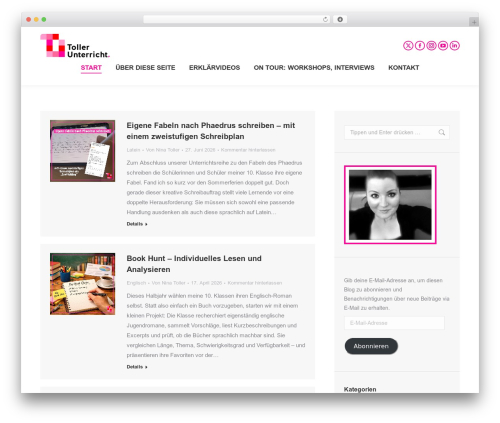 WordPress theme The7 - tollerunterricht.com