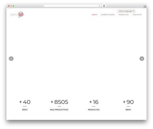 Bakery WordPress theme - grupo505.com
