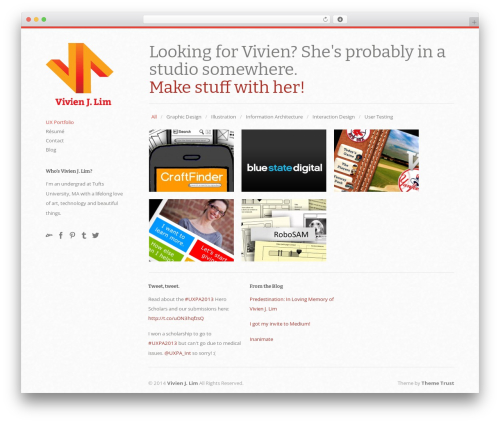 Infinity theme WordPress - vivienlim.net