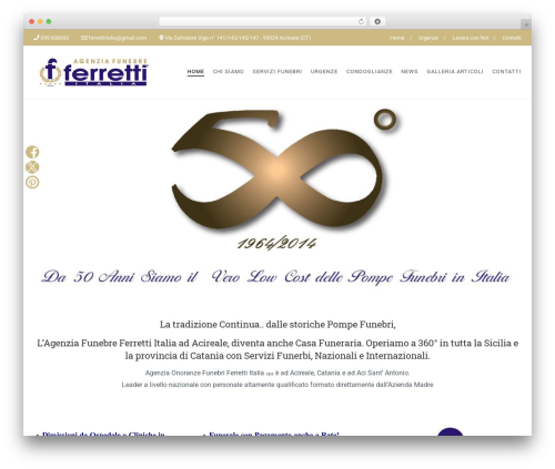 Obsequy WordPress theme - onoranzefunebriacireale.com