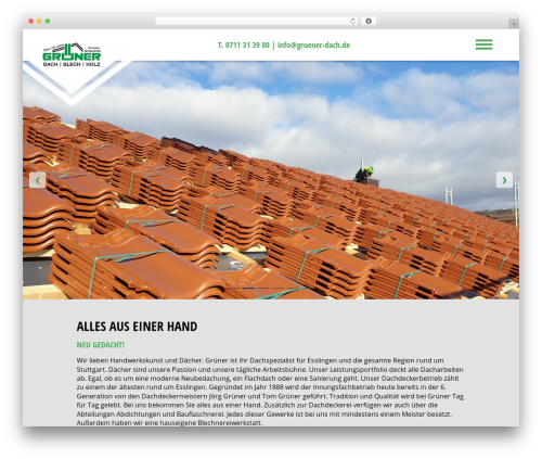 Theme WordPress basicwp - gruener-dach.de