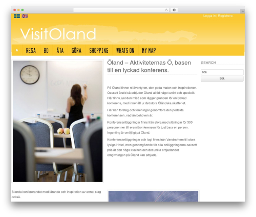 Theme WordPress BootstrapWP - visitoland.com/konferera-pa-oland