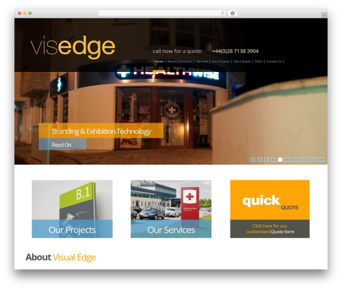 Theme WordPress VisEdge Theme - visedge.com Theme WordPress VisEdge Theme - visedge.com