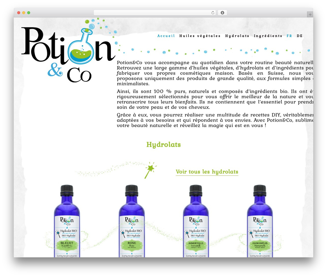 WordPress theme Divi - potion.ch