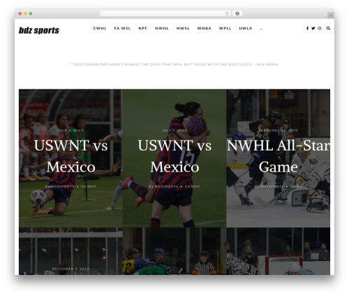 WordPress theme Evoke - bdzsports.com
