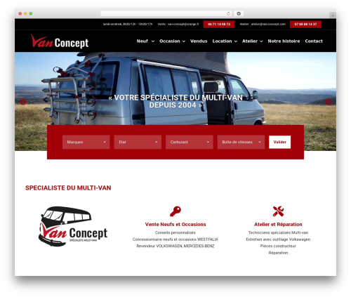 WordPress theme Van Concept Theme - van-concept.com