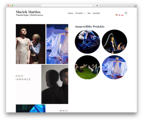 Alok best WordPress theme - maciek-martios.com