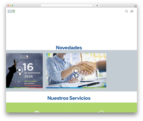 Deviox company WordPress theme - accionsocialempresarial.com