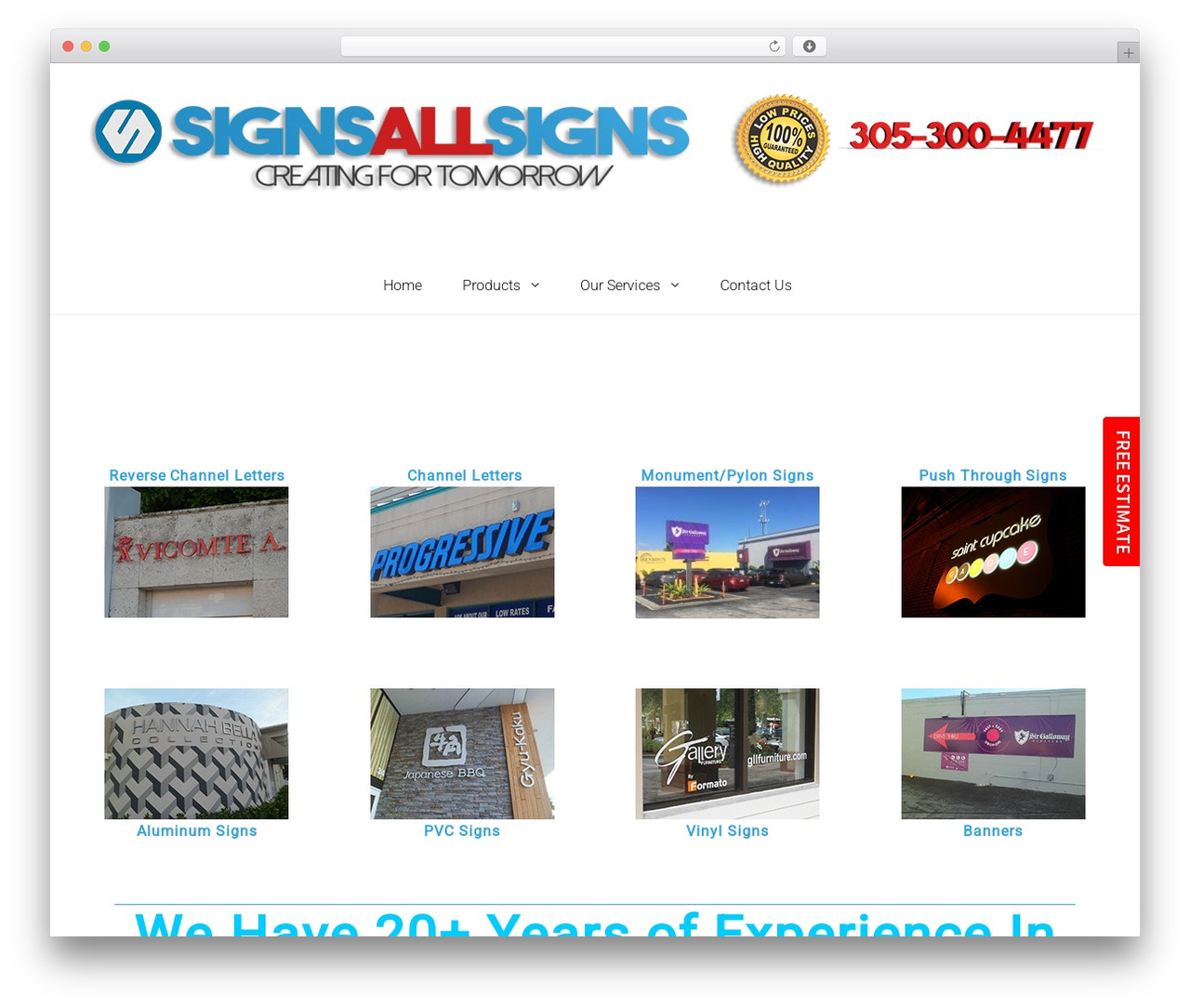 DynamiX theme WordPress - signsallsigns.com DynamiX theme WordPress - signsallsigns.com