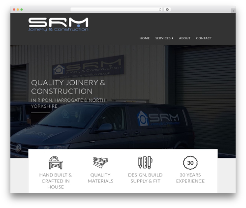 SRM Construction Theme WP theme - srmjoinery.com