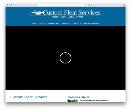 WordPress theme Custom Float Services - customfloat.com