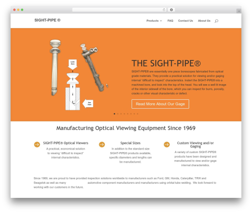 WordPress theme Divi - sight-pipe.com