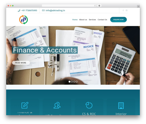 WordPress theme Denta - abtrading.in
