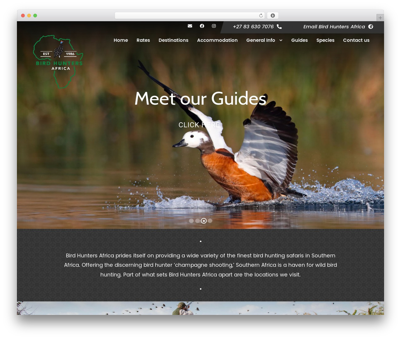 Zyth Child theme WordPress - birdhuntersafrica.com